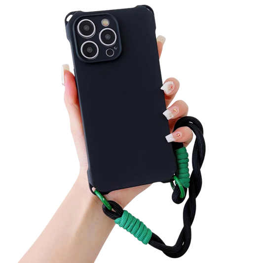 Ovitek za telefon z vrvico iPhone 14 Pro Max – Infostyle – Črna