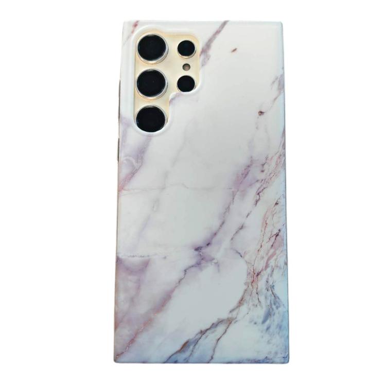 Ovitek za telefon "Matt Marble" Samsung Galaxy S23 Ultra – Infostyle – Bela