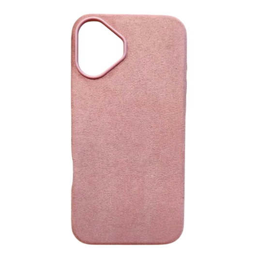 Ovitek za telefon "Suade Case" iPhone 16 – Infostyle – Roza