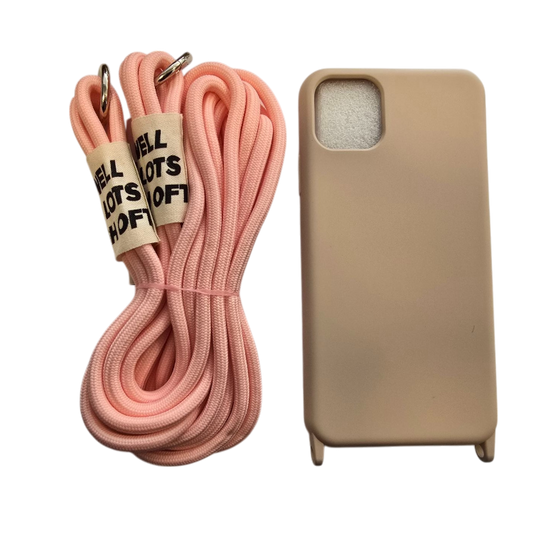 Ovitek za telefon z verižico "Bakicey" iPhone 11 Pro Max – Roza