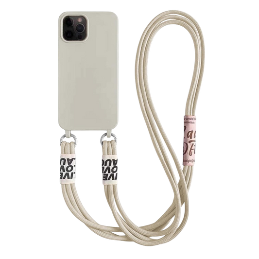 Ovitek za telefon z verižico "Bakicey" iPhone 13 Mini – Bež