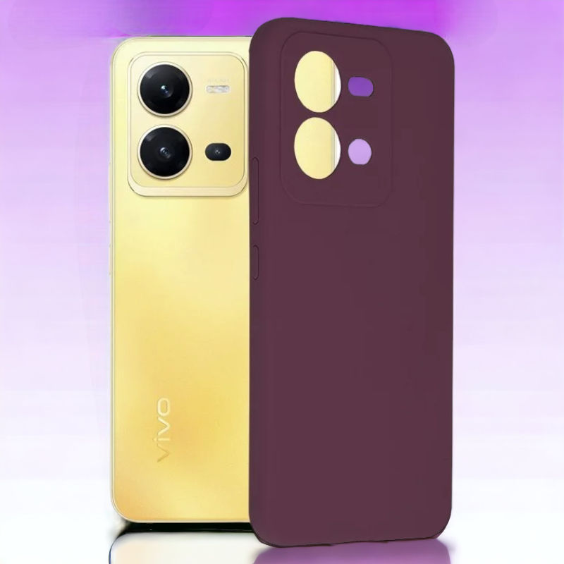 Silikonski ovitek "Soft Edge" za Vivo X80 Lite – Techsuit – Vijolična / TPU silikon