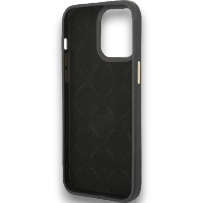 Ovitek Guess "Vintage black" za iPhone 14 Pro (GUHCP14LHG4SHK)