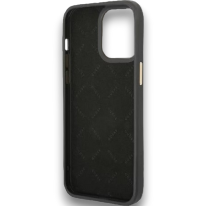 Ovitek Guess "Vintage black" za iPhone 14 Pro (GUHCP14LHG4SHK)