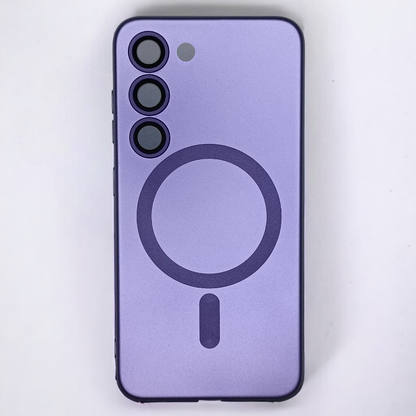 Silikonski ovitek "ColorMag" s tehnologijo MagSafe za Samsung Galaxy S22 – Infostyle – Pastelno vijolična / TPU silikon