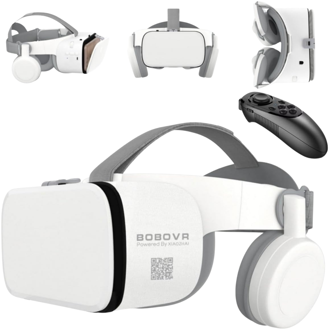 VR naočale za pametne telefone – sklopive, bijele