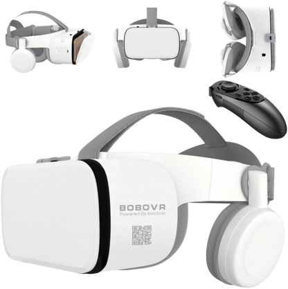 VR naočale za pametne telefone – sklopive, bijele