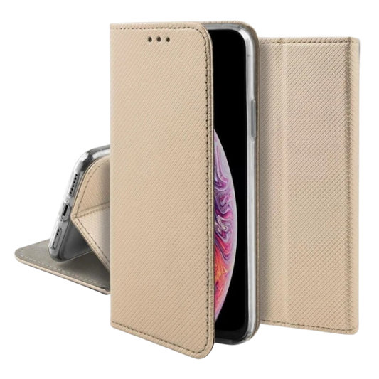 Preklopna torbica "Magnet" za Xiaomi 13T, zlata – Infostyle – Zlata