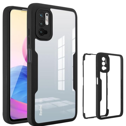 Ovitek "360" za Xiaomi Redmi Note 10 5G črna – Infostyle – Črna