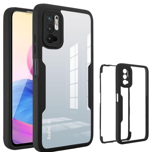 Ovitek "360" za Xiaomi Redmi Note 10 5G črna – Infostyle – Črna