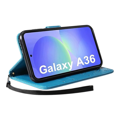 Preklopna torbica + zaščitno steklo za Samsun Galaxy A12 – Infostyle