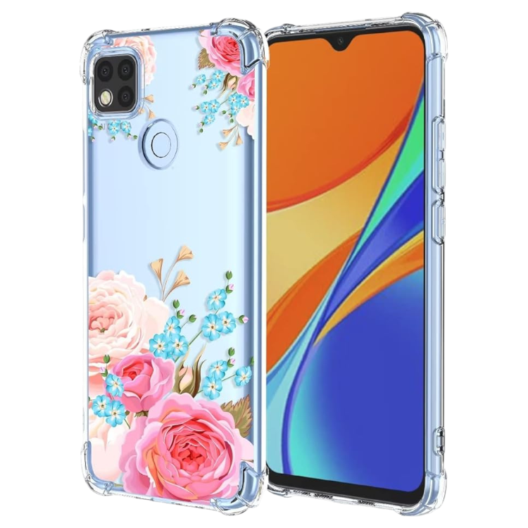 Ovitek "Roses" za Xiaomi Redmi 9C – Infostyle – Prozorna / TPU silikon