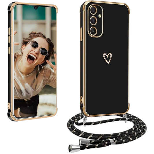 Ovitek z vrvico za Samsung Galaxy A13 5G – Infostyle – Črna