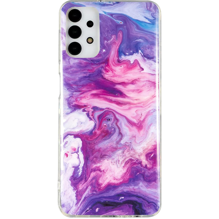 Ovitek "marble" za Samsung Galaxy A13 4G, vijolična – Yiscase – Vijolična