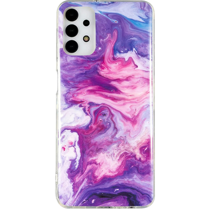 Ovitek "marble" za Samsung Galaxy A13 4G, vijolična – Yiscase – Vijolična