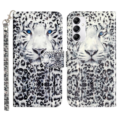 Preklopna torbica "white tiger" za Samsung Galaxy A14 – Infostyle – Bela