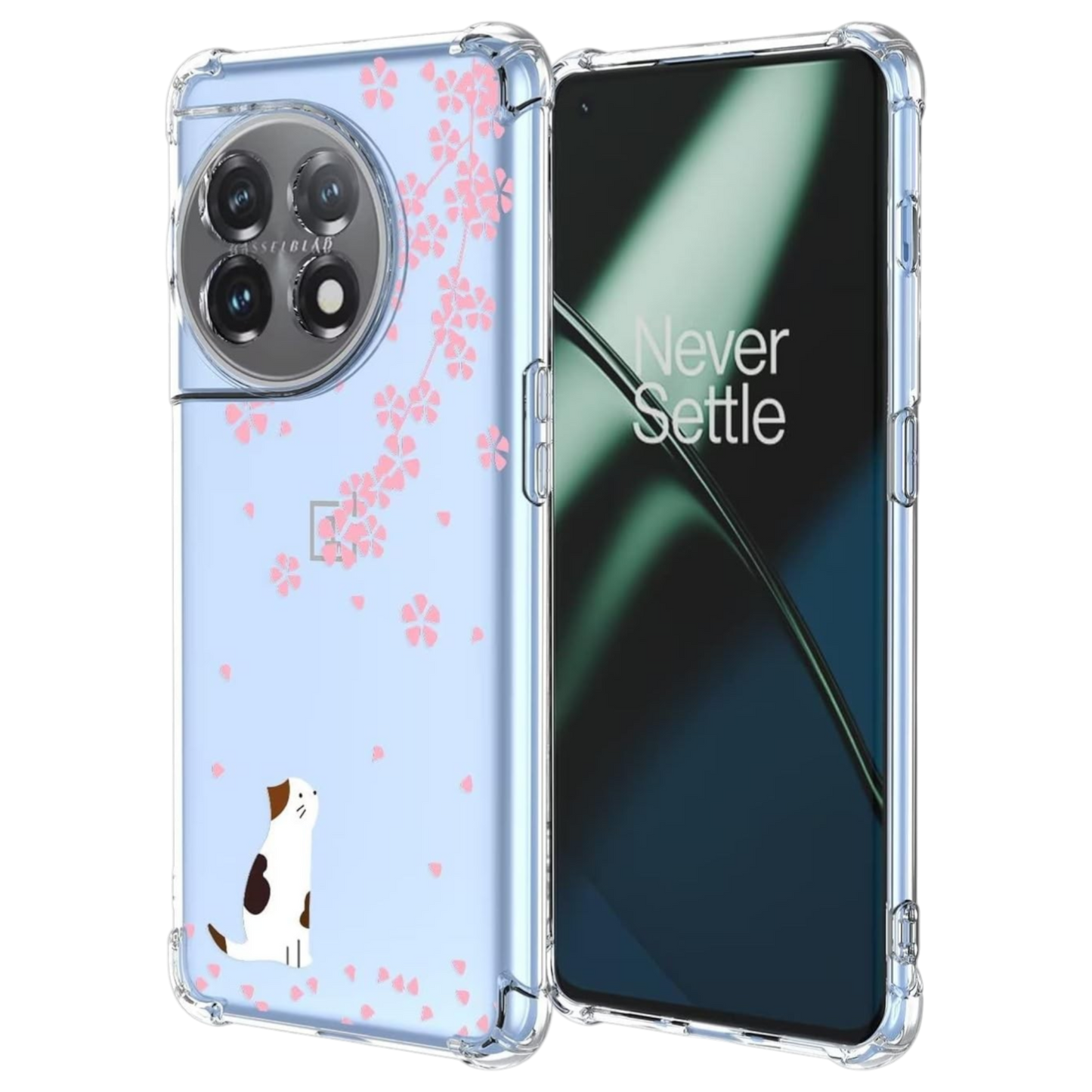 Ovitek "Kitty" za OnePlus 11 5G – Infostyle – Prozorna / TPU silikon