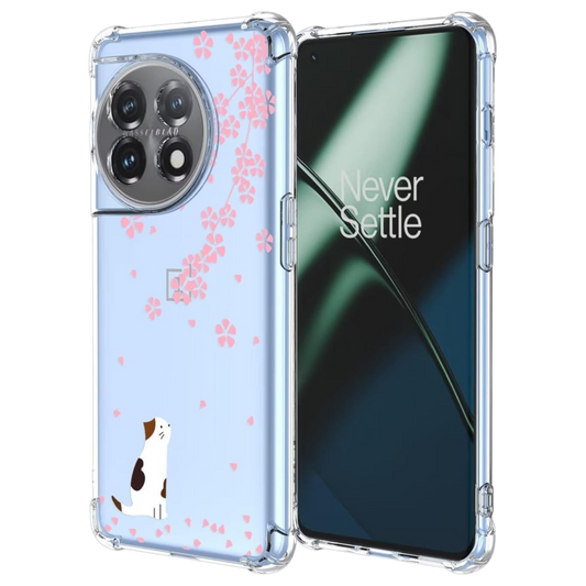 Ovitek "Kitty" za OnePlus 11 5G – Infostyle – Prozorna / TPU silikon