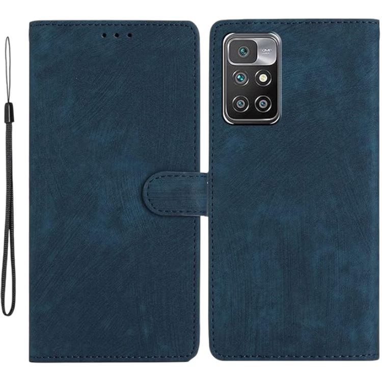 Preklopna torbica za Redmi 10, temno modra – Yiscase – Temno modra