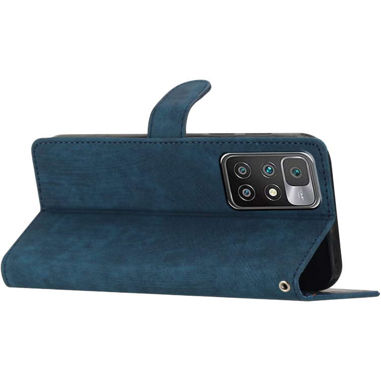 Preklopna torbica za Redmi 10, temno modra – Yiscase