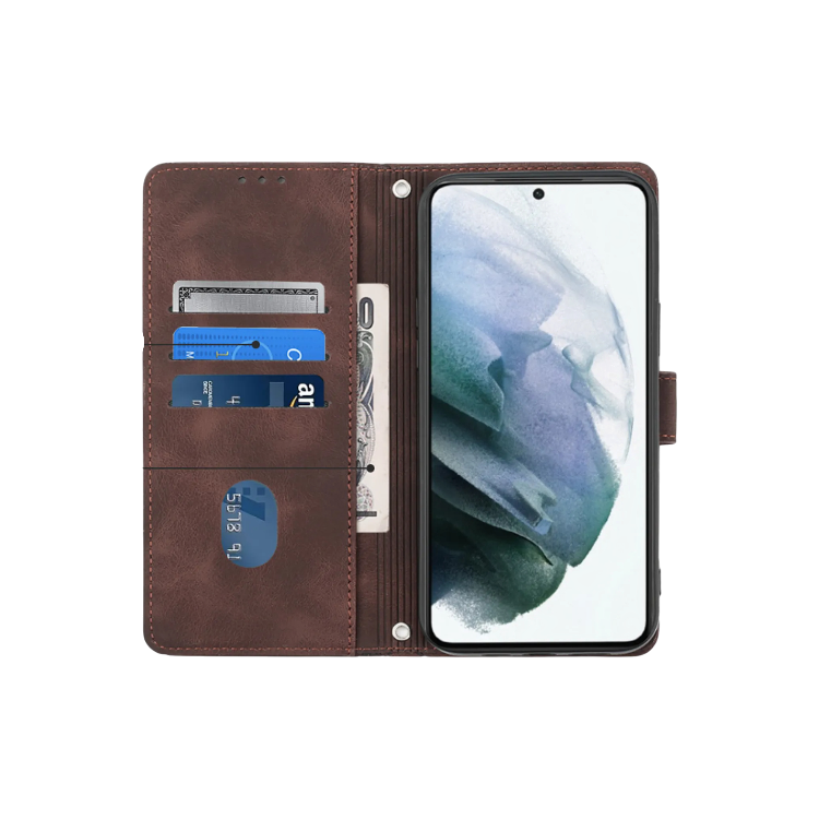 Preklopna torbica "cube" za Samsung Galaxy S20 FE / S20 Lite, temno rjava – Infostyle