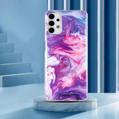 Ovitek "marble" za Samsung Galaxy A13 4G, vijolična – Yiscase