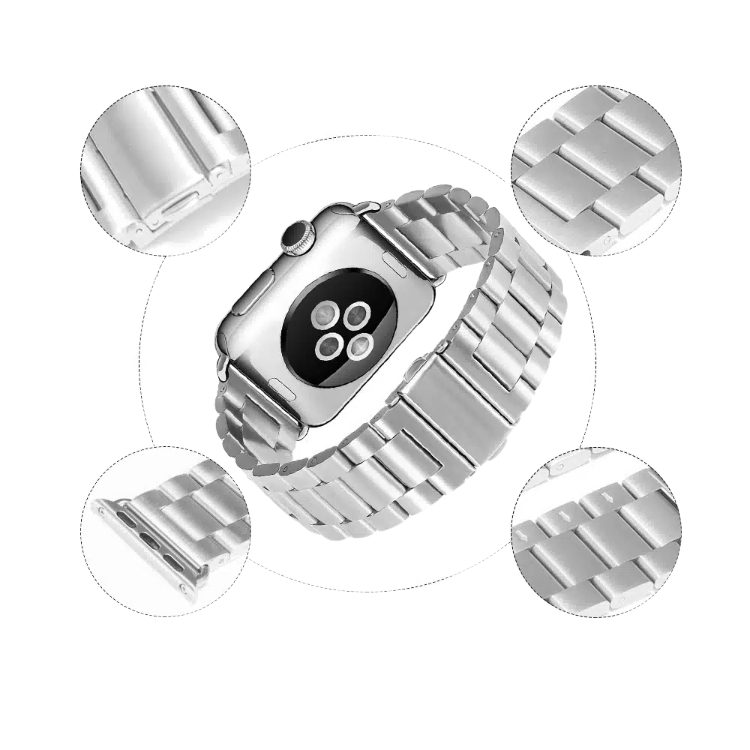 Pašček za uro "W036" Apple Watch 38/40/41mm, srebrna – Techsuit