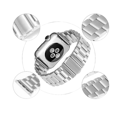 Pašček za uro "W036" Apple Watch 38/40/41mm, srebrna – Techsuit