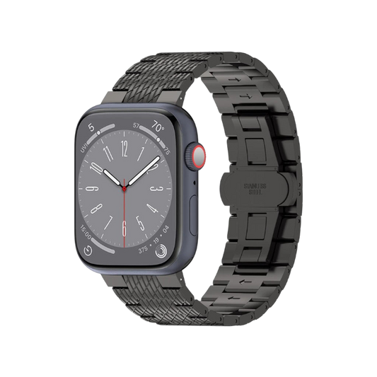 Pašček za uro "W052" Apple Watch 38/40/41mm, črna – Techsuit – Črna