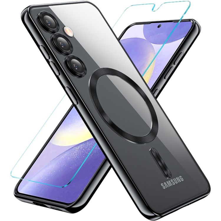 Ovitek "Kuaguozhe" + steklo za ekran za Samsung Galaxy S24, črna – Črna