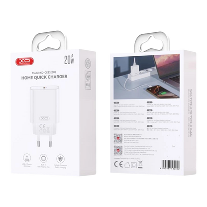 Stenski polnilec "XO" 20W PD USB-C