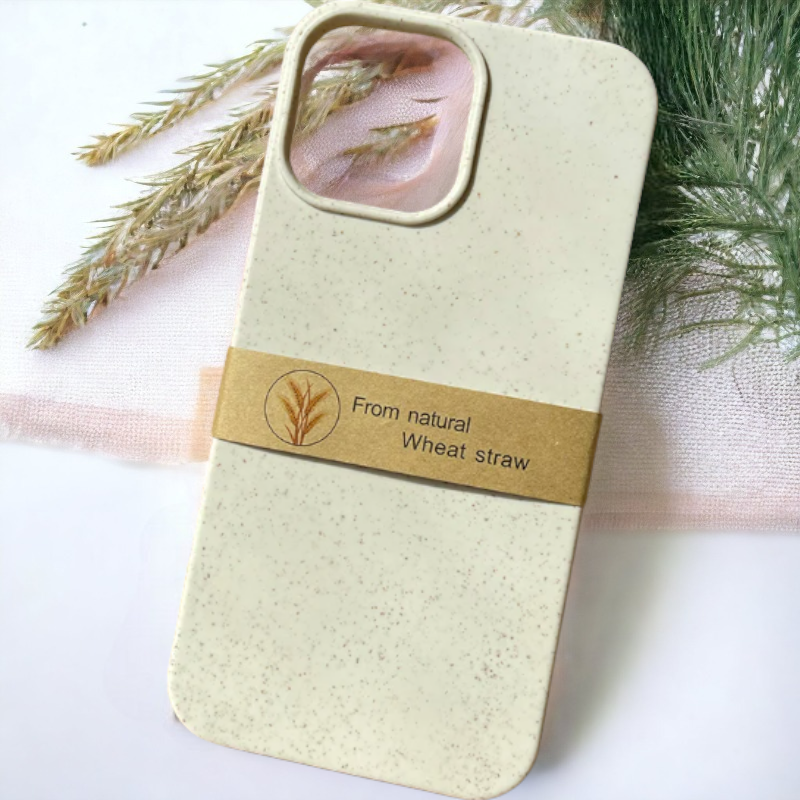 Ovitek iz naravnega materiala "Natural" za iPhone 12 Pro Max – Infostyle – Bela / EKO