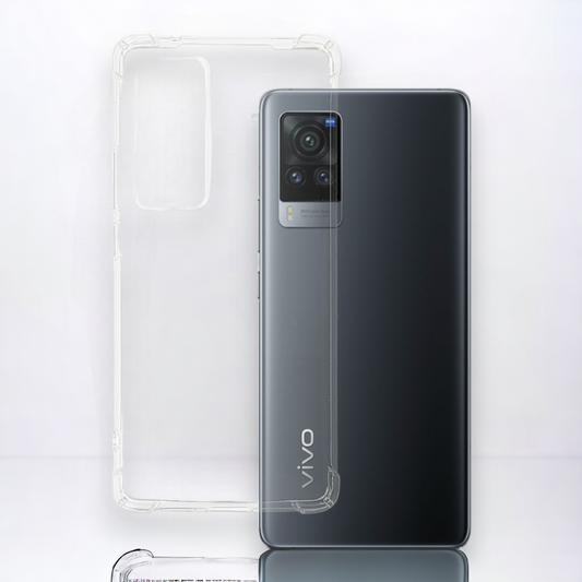 Silikonski ovitek "antishock " za Vivo X60 (0.5 mm) - Prozoren – Infostyle – Prozorna / Silikon