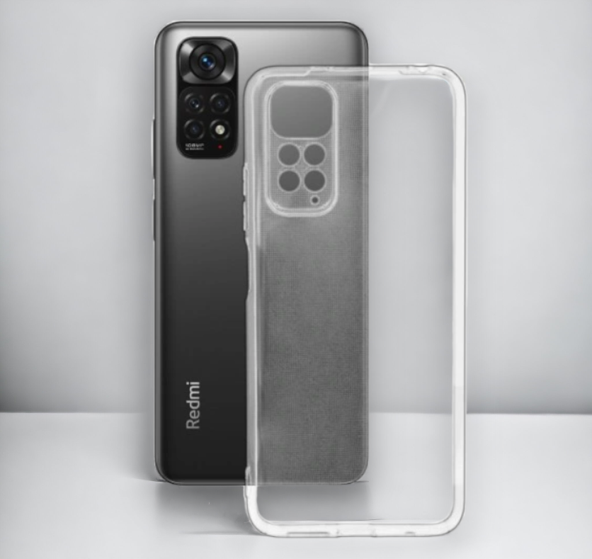 Silikonski ovitek za Xiaomi Redmi Note 11 (2mm) - transparent – Infostyle – Prozorna / Silikon