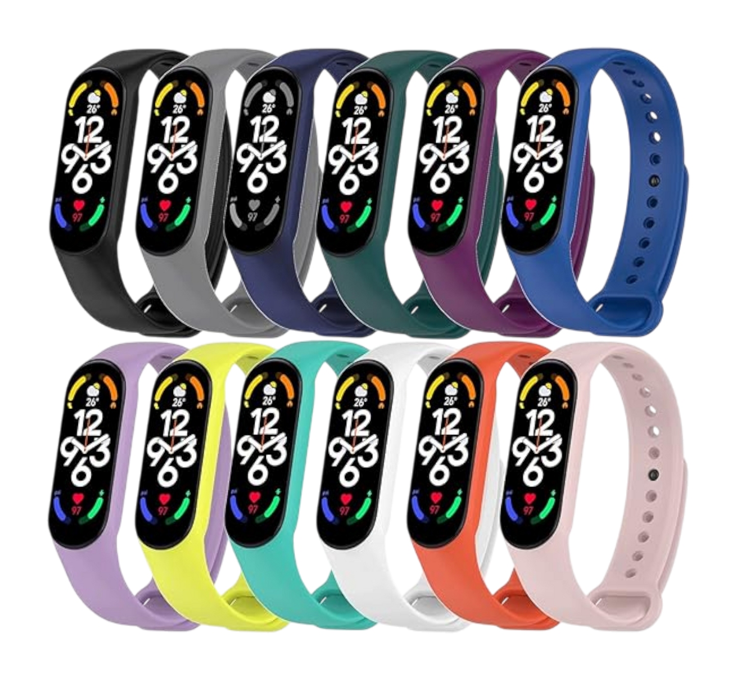 Nadomestni pašček za pametno uro "Baaletc" Xiaomi Mi Band 7 – Infostyle – Črna
