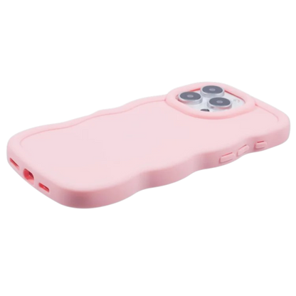 Ovitek "Wave" za iPhone 16 Pro Max, roza – Infostyle