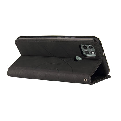 Preklopna torbica Motorola Moto G9 Power s stojalom in režami za kartice črna