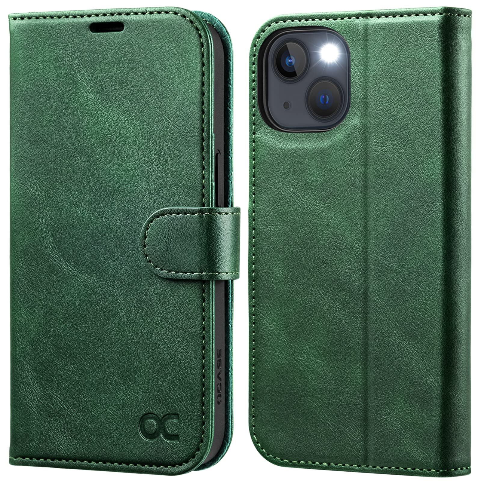 OCASEpreklopniovitekzRFIDzaščitozaiPhone13-zelena