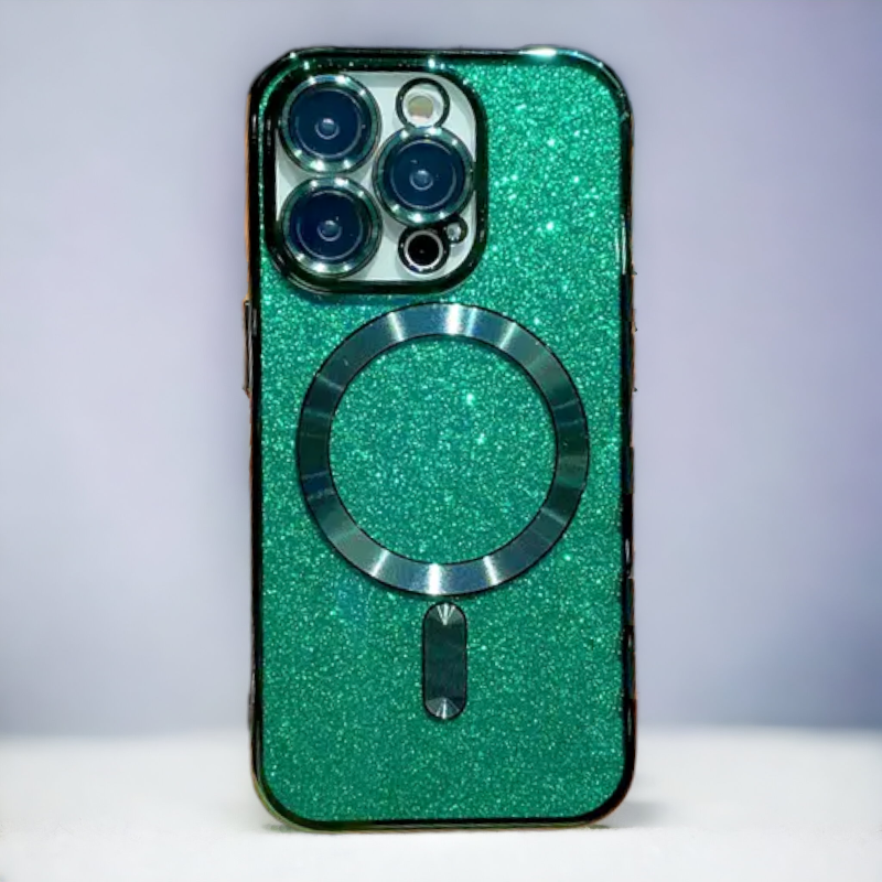 Silikonski ovitek "Glitter - MagSafe" za iPhone 14 Pro Max – Infostyle – Vijolična / TPU silikon
