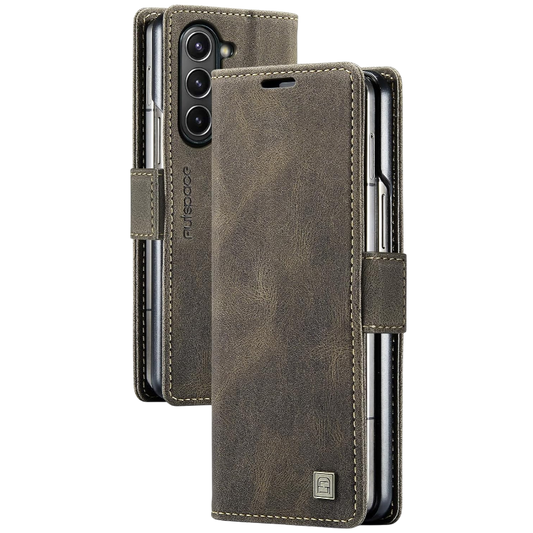 Preklopna torbica za telefon "URMAX" Samsung Galaxy Z Fold 5 – Rjava