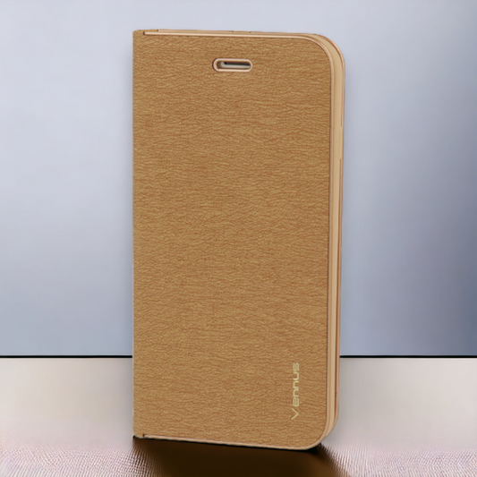 Preklopna torbica "Vennus - chic" za Xiaomi Redmi Note 10T - Zlata – Zlata / Ekološko usnje + TPU silikon