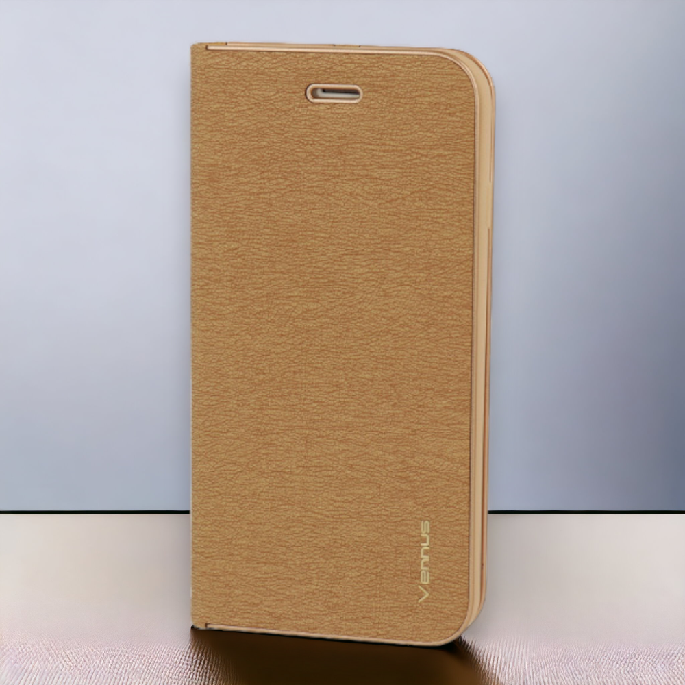 Preklopna torbica "Vennus - chic" za Xiaomi Redmi Note 10 5G - Zlata – Zlata / Ekološko usnje + TPU silikon