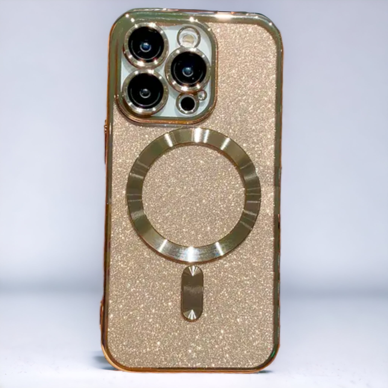 Silikonski ovitek "Glitter - MagSafe" za iPhone 14 Pro Max – Infostyle