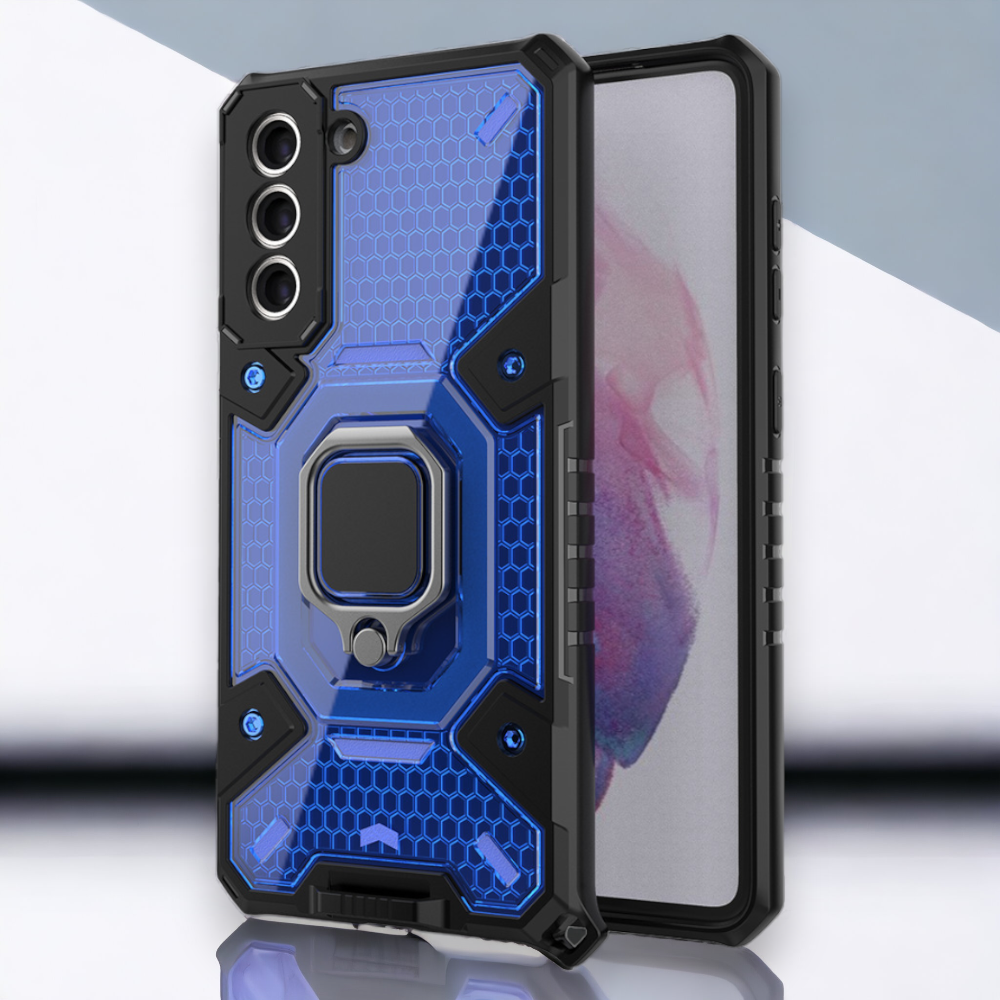 Silikonski ovitek "Honeycomb armor ring" za Samsung Galaxy S21 Plus – Infostyle