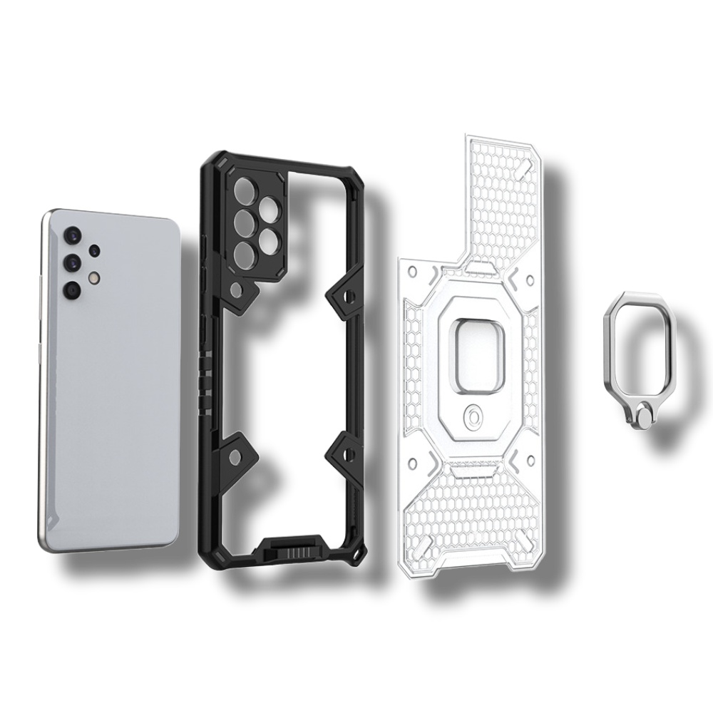 Silikonski ovitek "Honeycomb armor ring" za Samsung Galaxy A53 5G - Vijolična – Infostyle