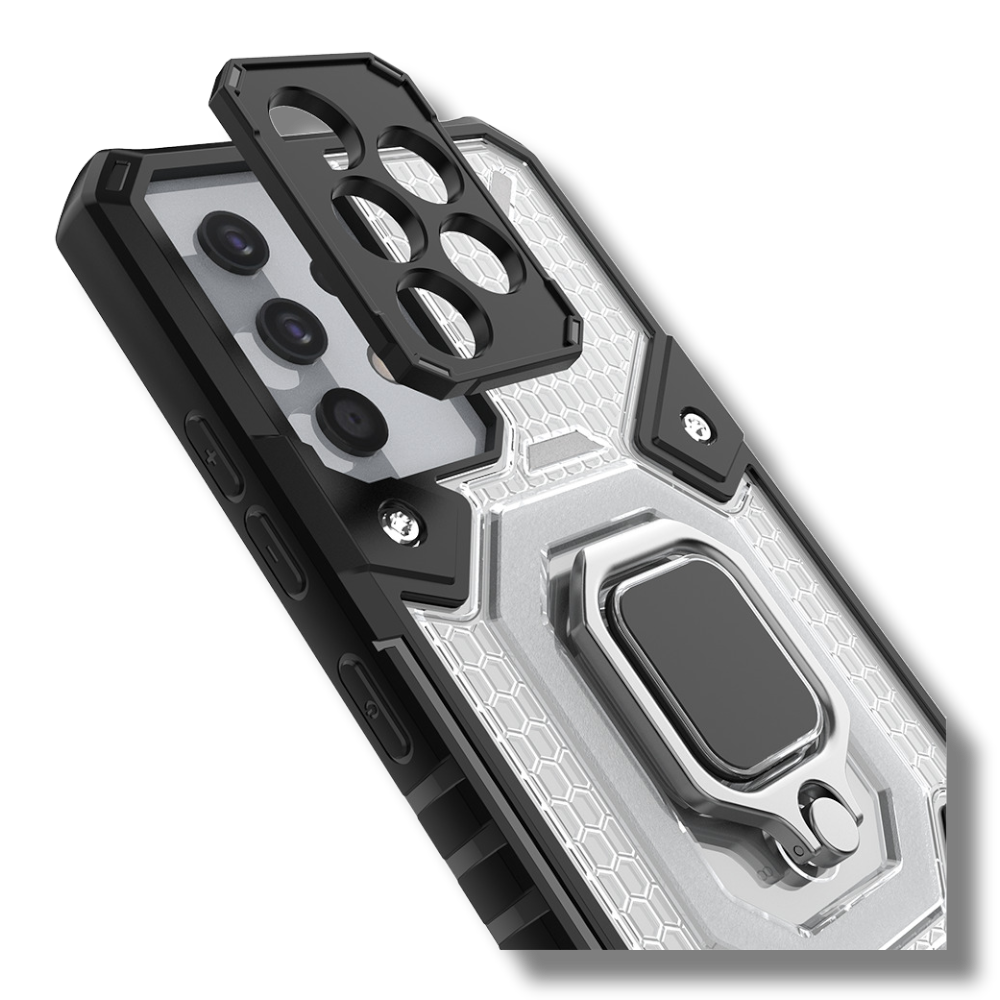 Silikonski ovitek "Honeycomb armor ring" za Samsung Galaxy A53 5G - Vijolična – Infostyle