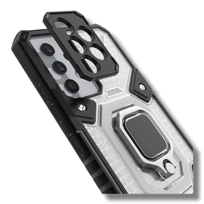 Silikonski ovitek "Honeycomb armor ring" za Samsung Galaxy A53 5G - Vijolična – Infostyle