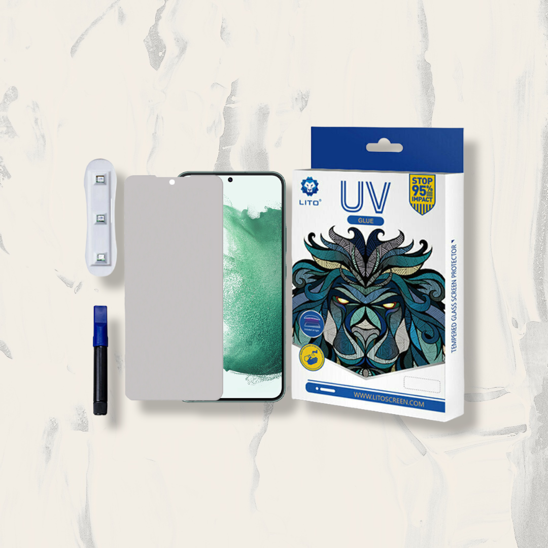 LITO - Zaščitna folija za telefon z UV lučko za Samsung Galaxy S22 Ultra