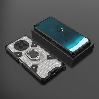 Silikonski ovitek "Honeycomb armor ring" za Huawei nova 8i - Črna – Infostyle