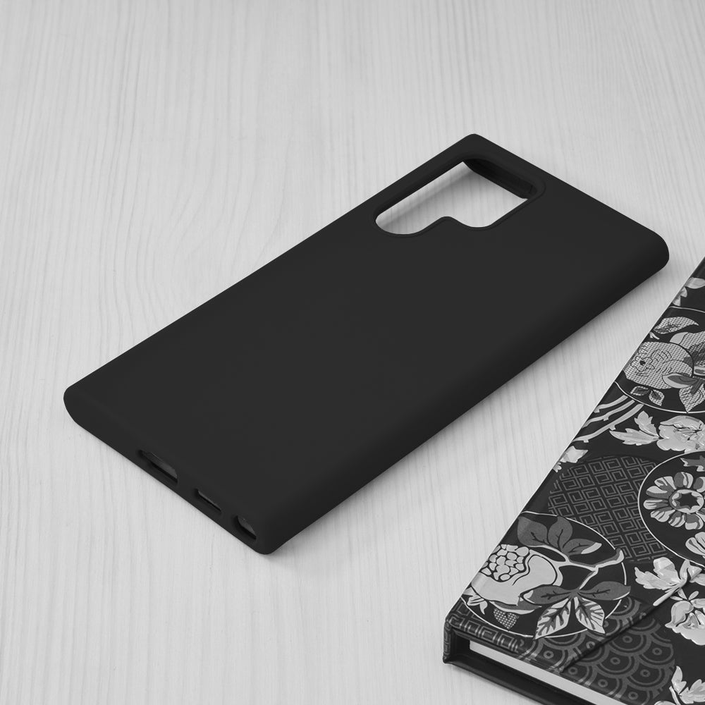 Silikonski ovitek "Soft Edge" za Samsung Galaxy S22 Ultra – Techsuit – Svetlo modra / TPU silikon
